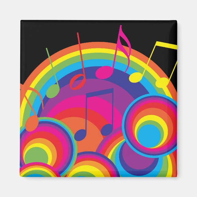 Aimant Musique rétro (Devant)