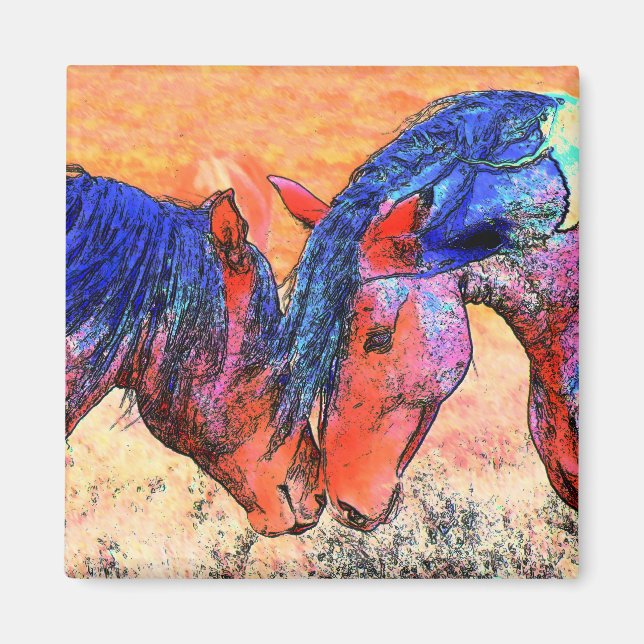 Aimant Mustangs (Devant)