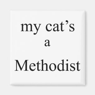 Aimant My Cat's a Methodist