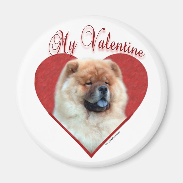 Aimant My Chow Chow Valentine (Devant)