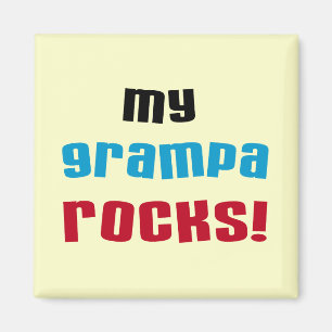 Aimant My Grampa Rocks T-shirts et cadeaux