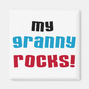 Aimant My Granny Rocks T-shirts et cadeaux