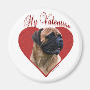 Aimant My Red Bullmastiff Valentine