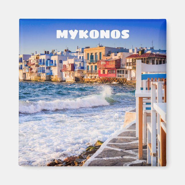 Aimant Mykonos avec Little Venice (Devant)