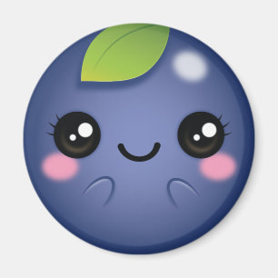 Aimant Myrtille de Kawaii
