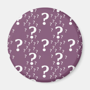 Aimant Mystère question marque énigme puzzle mauve