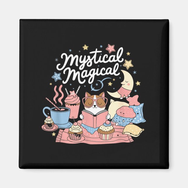 Aimant Mystical Magical Retro Aesthetic Space Gift Men Wo (Devant)