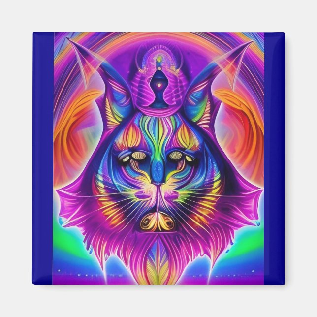 aimant mystique de chat (Devant)