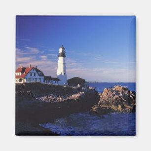 Aimant NA, États-Unis, Maine. Phare de Portland Head.