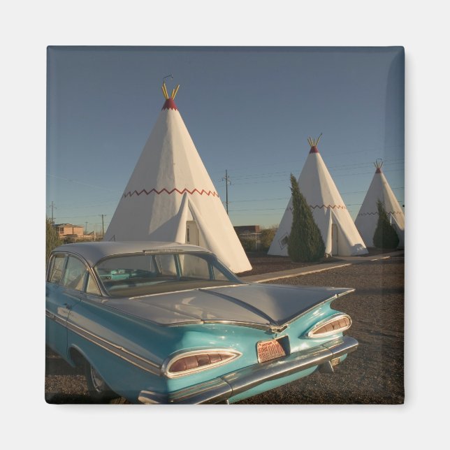 Aimant NA, USA, Arizona, Holbrook Route 66, Wigwam (Devant)