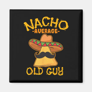 Aimant Nacho Moyen Vieux Guy Mexicain Grand-père Cinco De