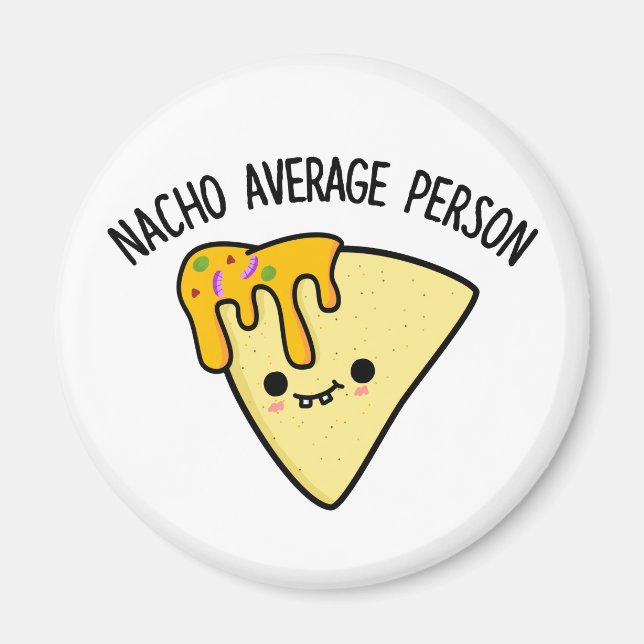Aimant Nacho Moyenne personne amusant jeu de nourriture (Devant)