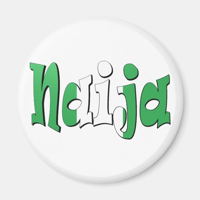 Aimant Naija (Drapeau nigérian) (Devant)
