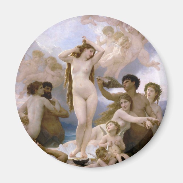 Aimant Naissance de Vénus de William-Adolphe Bouguereau (Devant)