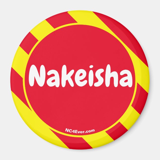 Aimant Nakeisha Rouge/jaune (Devant)