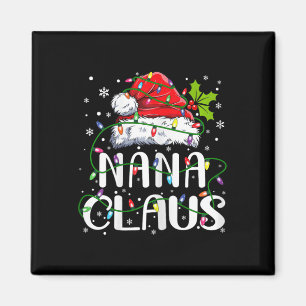 Aimant Nana Claus Noël Père Noël Famille jumelée chapeau 