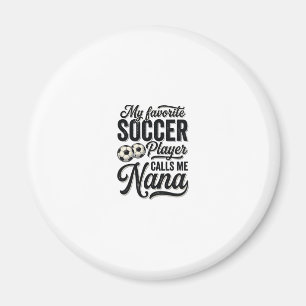 Aimant Nana de foot Vintage Gravure Famille Joueur Chemis