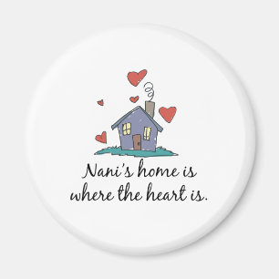 Aimant Nani&apos ; s La maison est là où le coeur est