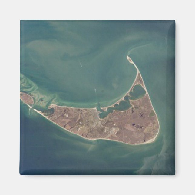 Aimant Nantucket Satellite Photographie (Devant)
