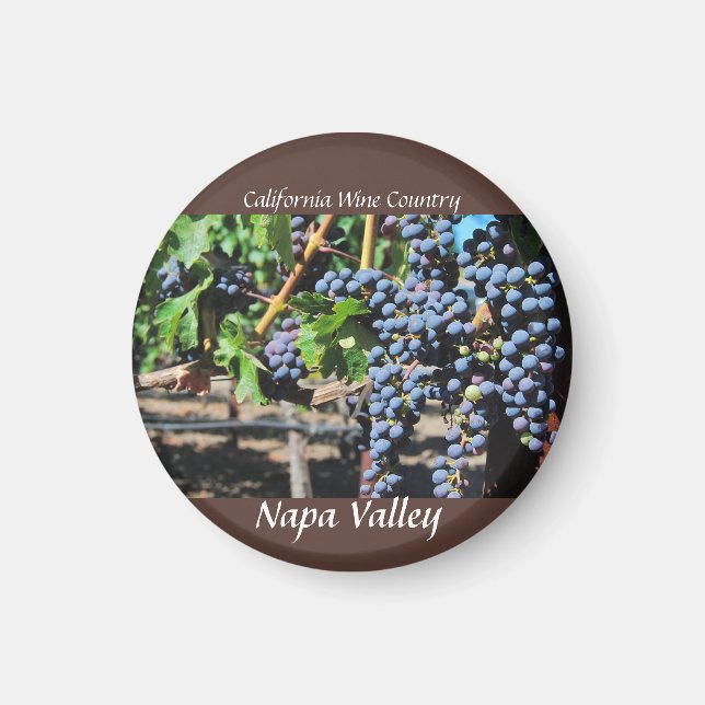 Aimant Napa Valley, Californie Pays vinicole (Devant)