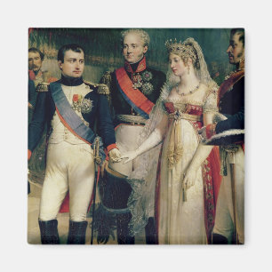 Aimant Napoléon Bonaparte recevant la reine Louisa