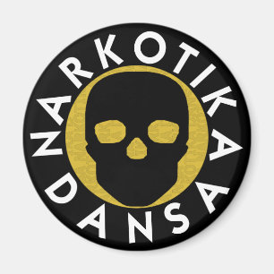 Aimant NARKOTIKA LIV Beurre magnétique rond noir N3