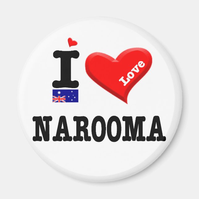 Aimant NAROOMA - I Love (Devant)