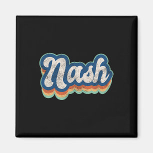 Aimant Nash prénom garçon style vintage 70s 80s personnel