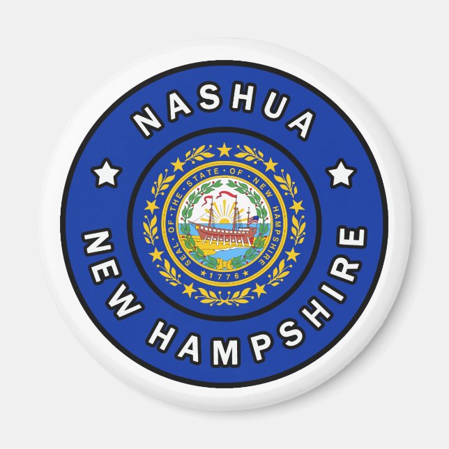 Aimant Nashua New Hampshire (Devant)
