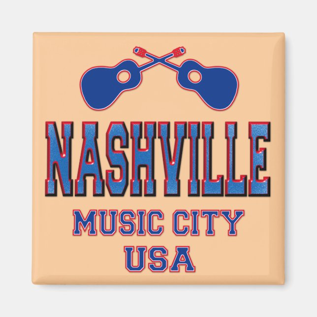Aimant Nashville, Music City USA (Devant)