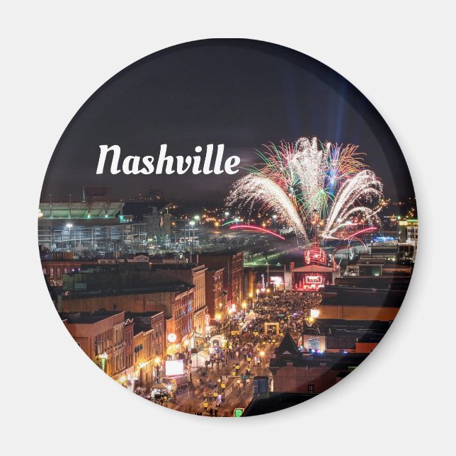 Aimant Nashville Tennessee Nightlife Photo (Devant)