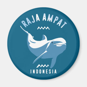 Aimant Natation avec les dauphins à Raja Ampat