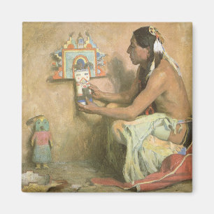 Aimant Natifs américains vintages, Hopi Katchina par