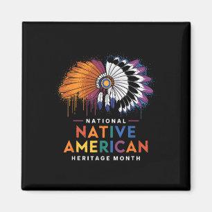 Aimant National Native American Heritage Moth Heart