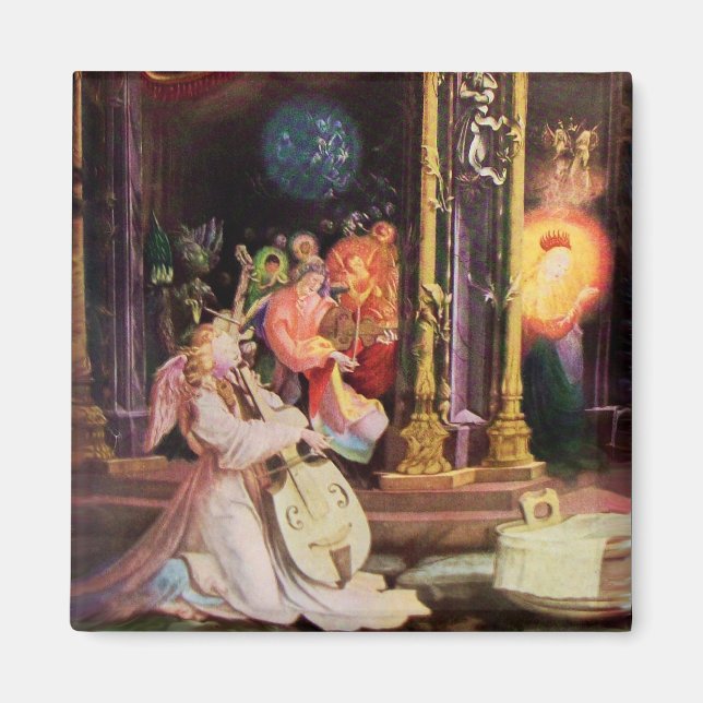 AIMANT NATIVITÉ AVEC ANGELS - MAGIE DE NOËL (Devant)