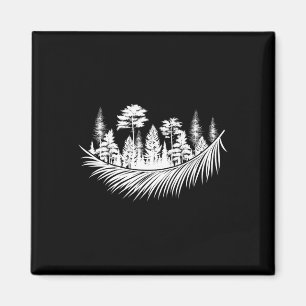 Aimant Nature Forêt Plantes Arbres Camping Randonnée Mont