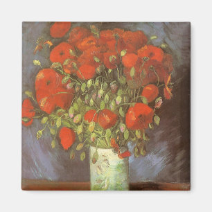 Aimant Nature morte de Vincent van Gogh Vase avec des coq