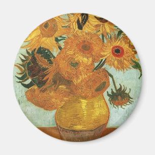 Aimant Nature morte - Vase avec douze Tournesols, Vincent