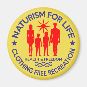 Aimant Naturiste - Le Naturisme Pour La Vie