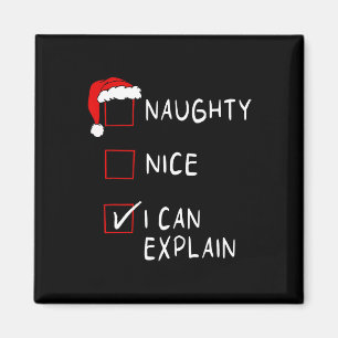 Aimant Naughty Nice Liste Je Peux Expliquer Noël Hommes F