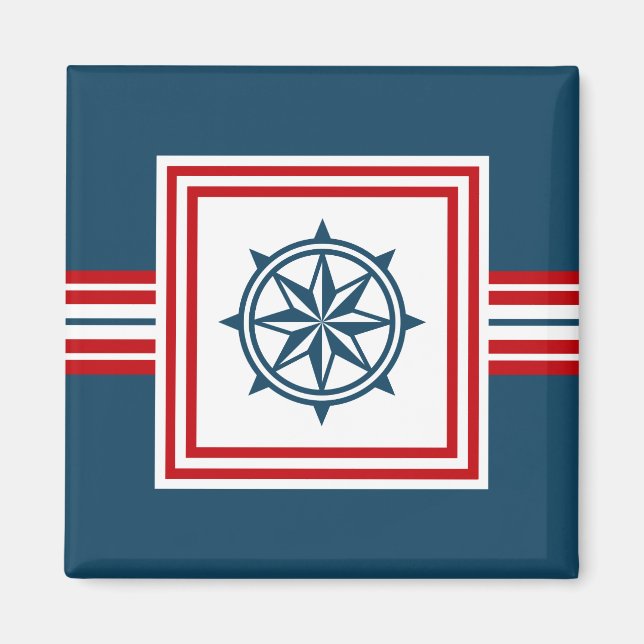 Aimant Nautical themed design (Devant)
