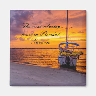 Aimant Navarre Floride Carré de coucher de soleil
