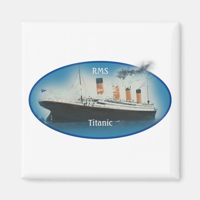 Aimant Navire de ligne Titanic Maritime Blue Star (Devant)
