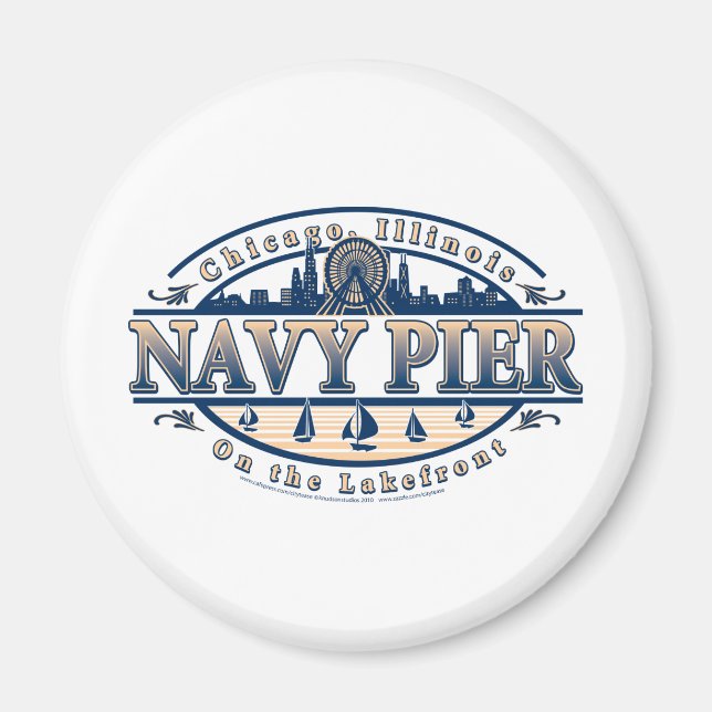 Aimant Navy Pier Chicago (Devant)