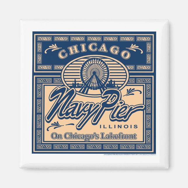 Aimant Navy Pier Chicago (Devant)