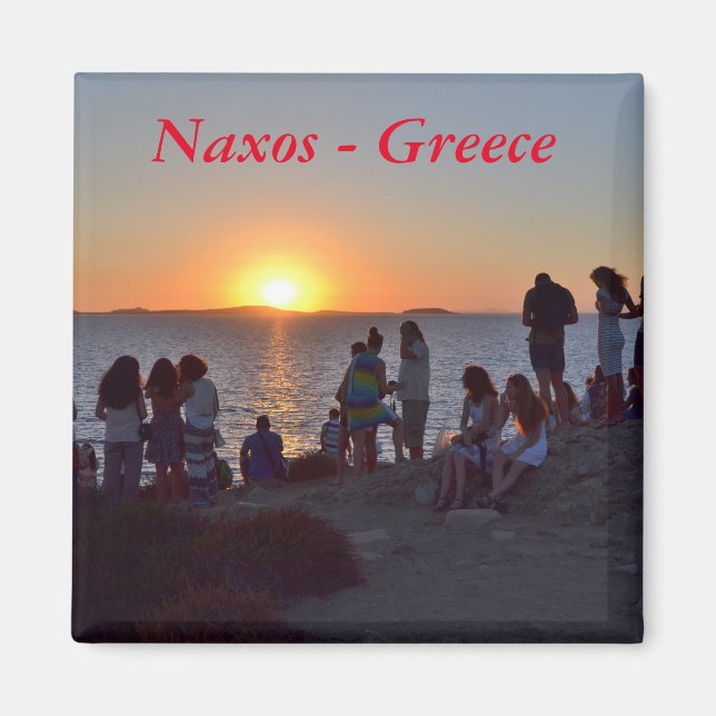 Aimant Naxos Grèce - coucher de soleil (Devant)