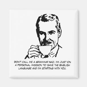 Aimant Nazi sarcastique de grammaire