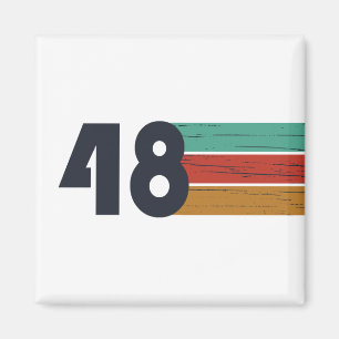 Aimant Né en 1948 anniversaire vintage