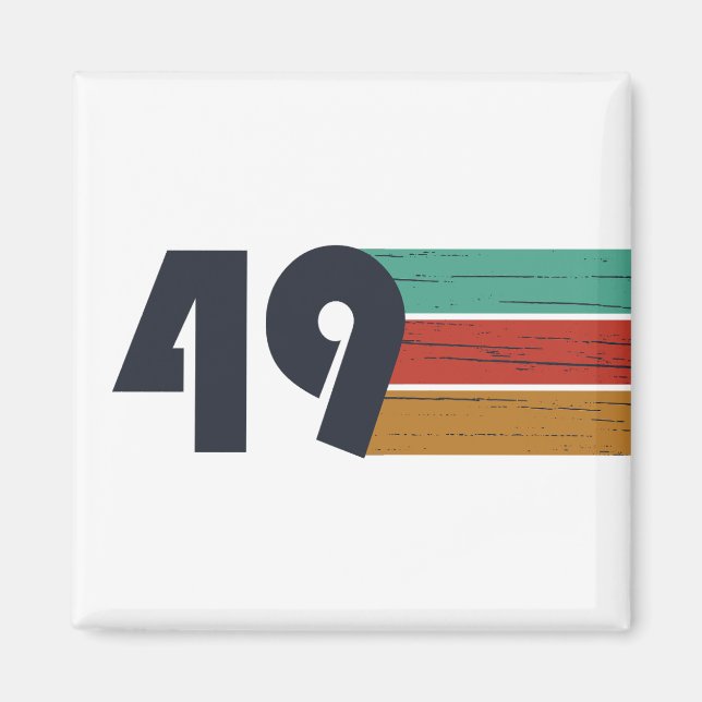 Aimant né en 1949 anniversaire vintage (Devant)