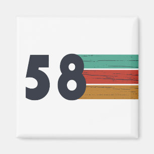 Aimant né en 1958 anniversaire vintage